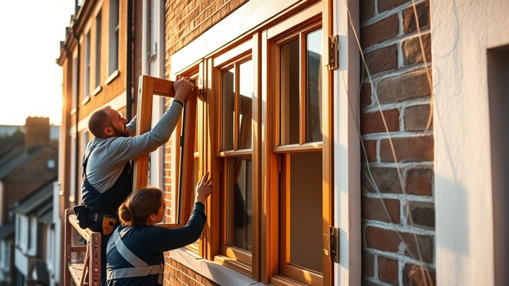 Wooden Window Installation Bellingham