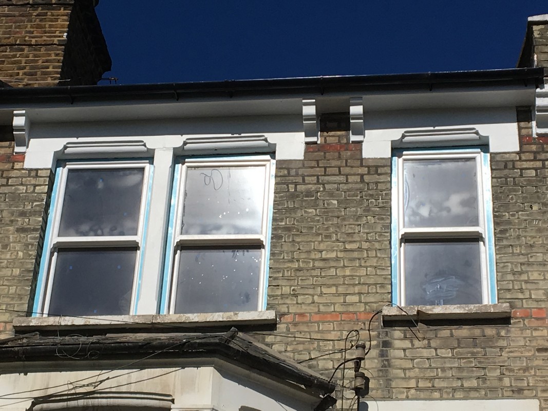New uPVC sash windows fitted on Victorian terrace in Bellingham